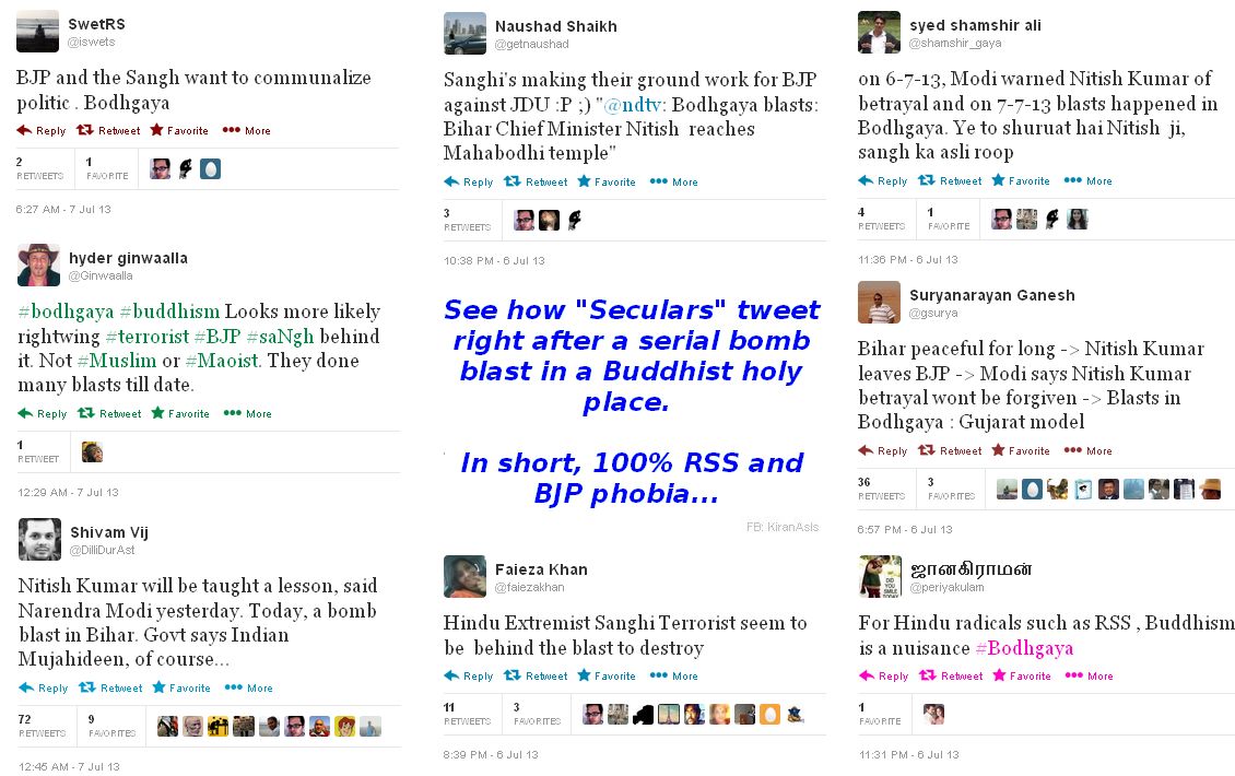 Gaya Blasts - Secular Tweets