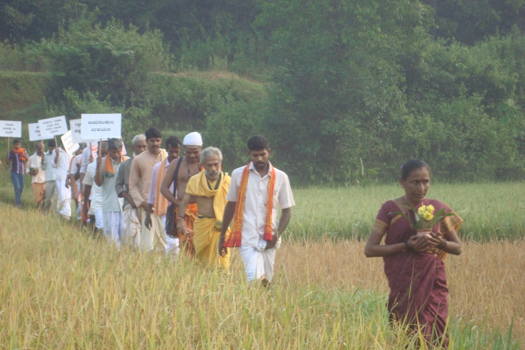 Bharat Parikrama Yatra at Bakrebailu Village Oct-19-2012 