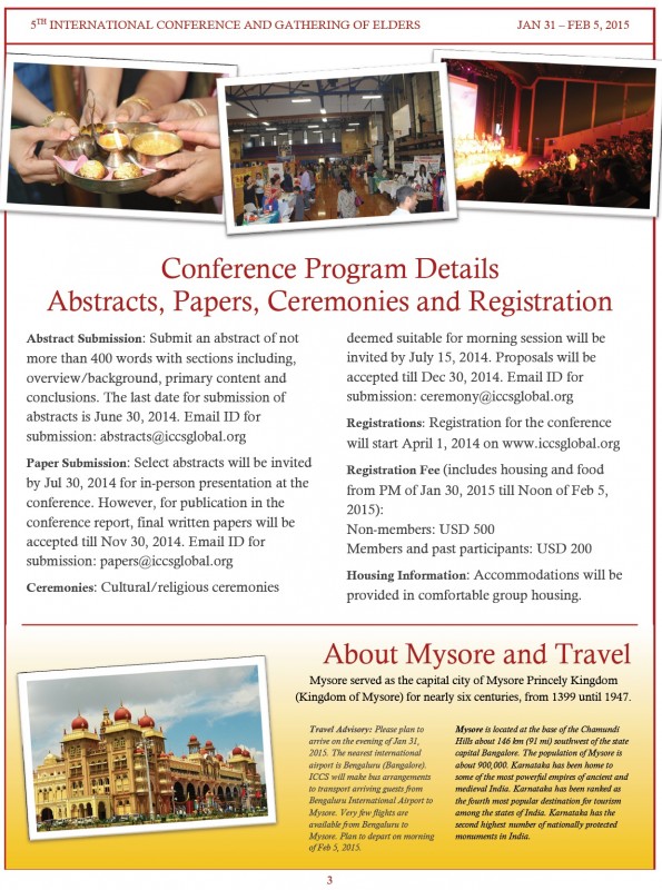 5th International Conference and Gathering of adults- Mysore-Jan-Feb-2015 Page-3