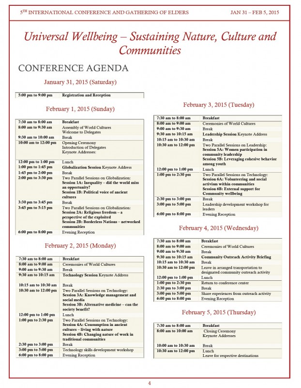 5th International Conference and Gathering of adults- Mysore-Jan-Feb-2015 Page-4