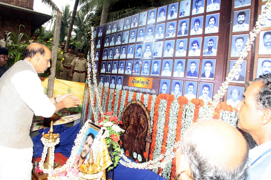 Rajnath Sing payed tributes to all RSS activists who became victim of hate politics in Kerala.