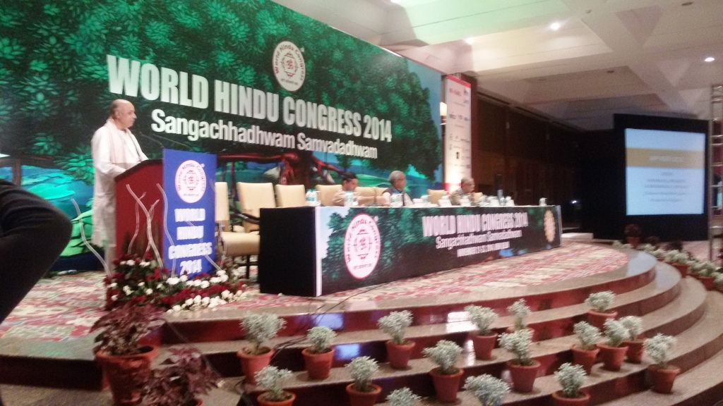 Dr Togadia presenting VHP Vision 2025 and Beyond in VHP World Hindu Congress - Nov 23, 2014