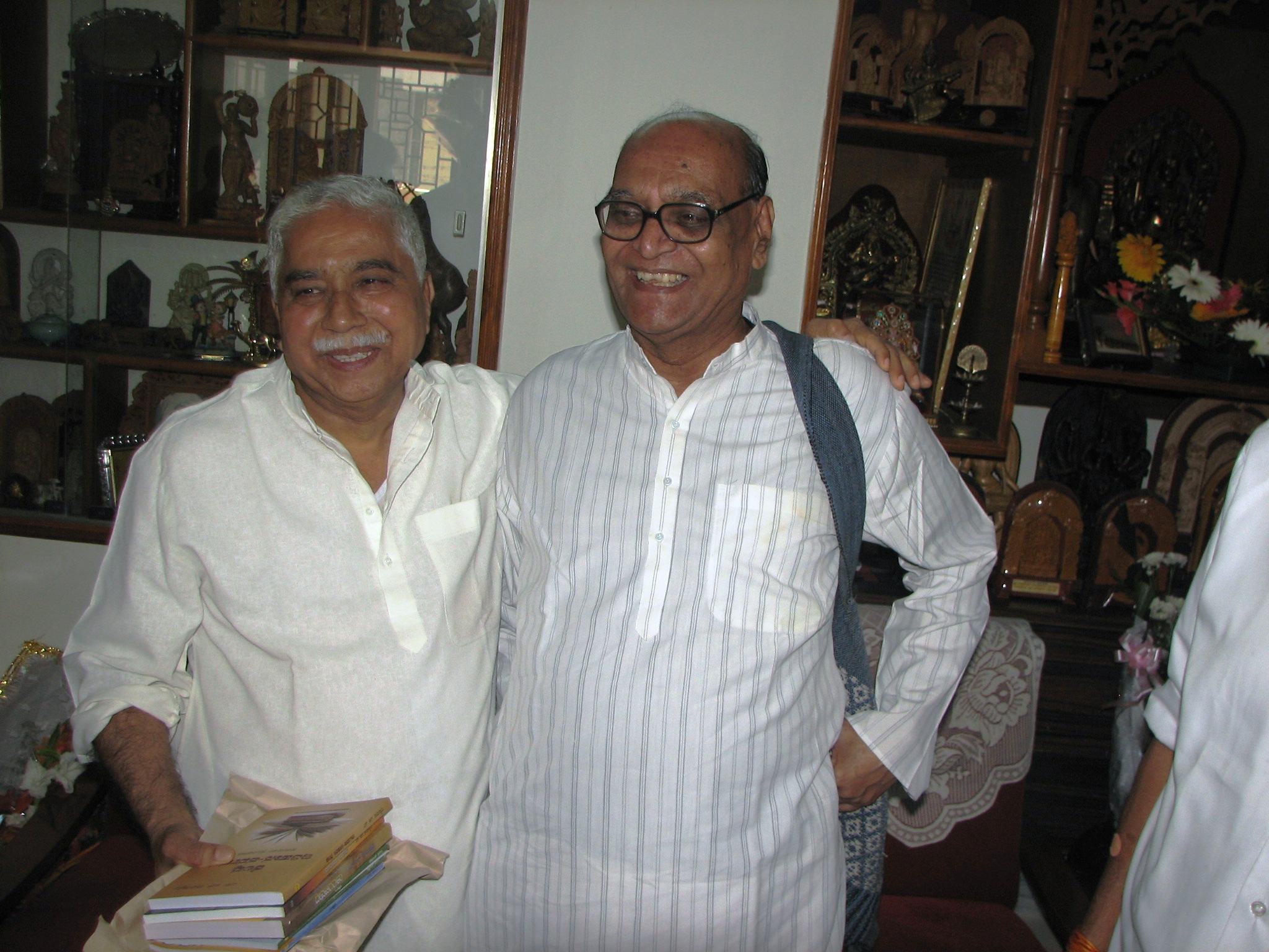 Dr SR Ramaswamy with his longtime friend Dr Chandrashekar Kambara 