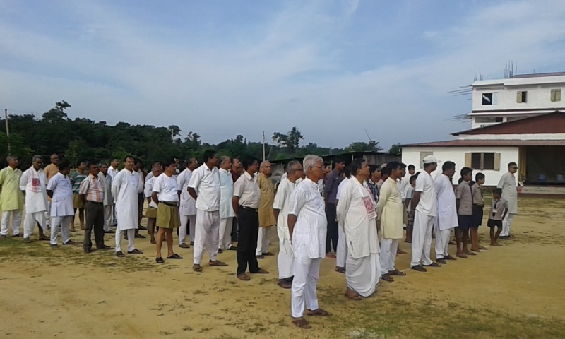 RSS Sah-sarakaryavah Dattatreya Hosabale, Dr Krishna Gopal attended Independence Day Ceremony at Agartala.
