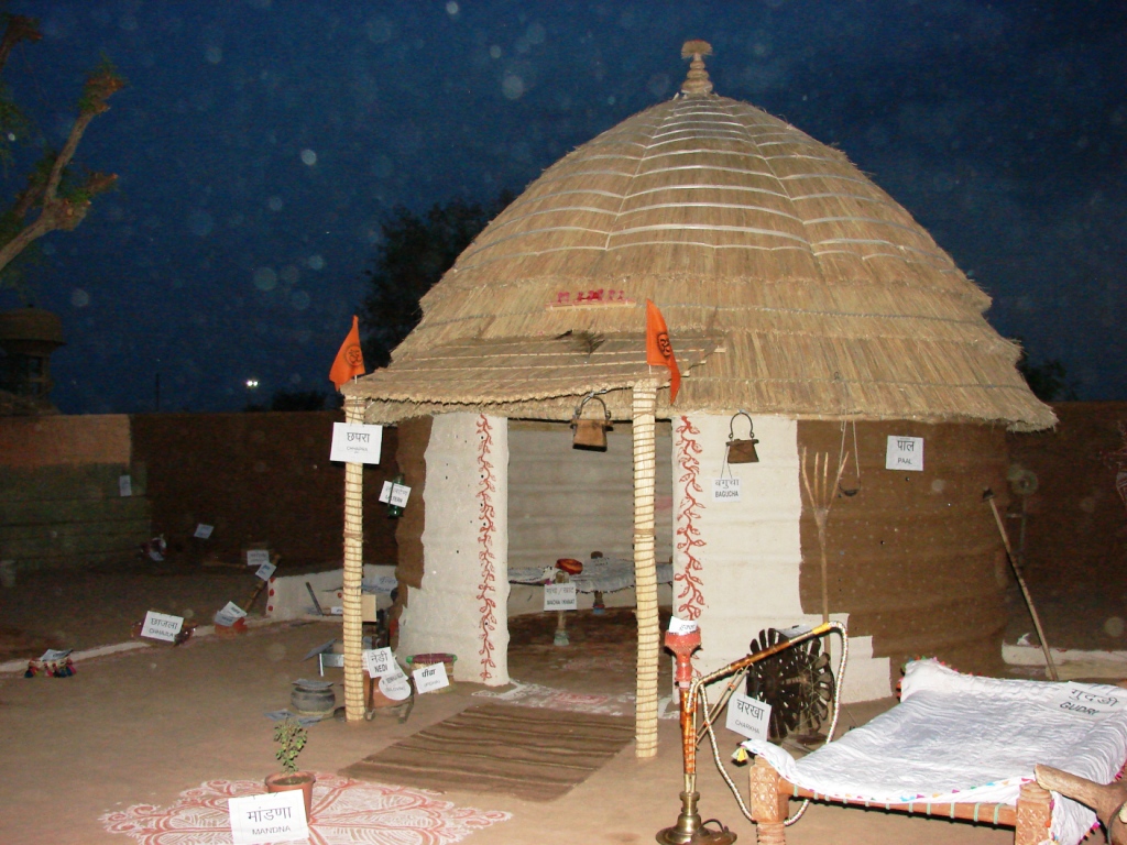A traditional Hut made in indigenous style of Rajasthan, at ABPS meet venue