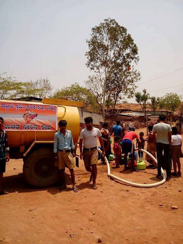 Free Drinking Water Distribution at Banahatti, Bagalakot District