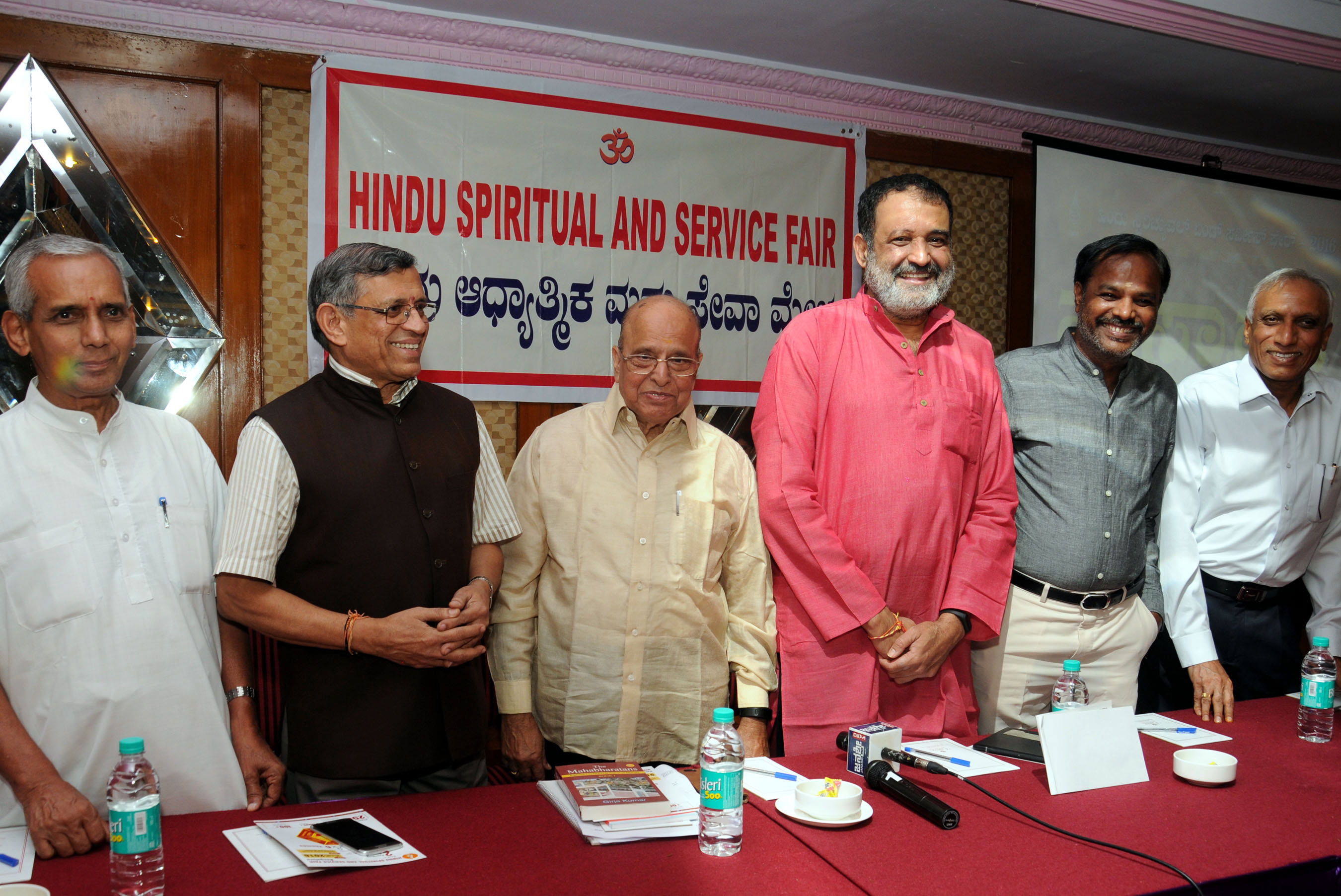 From Left to Right: Sridhar Sagar, S Gurumurthy, Dr Kasturirangan, TV Mohandas Pai, Murali, MP Kumar