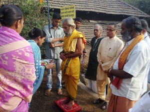 Bharat Parikrama Yatra welcomed at Kalyan Village, Maharashtra.