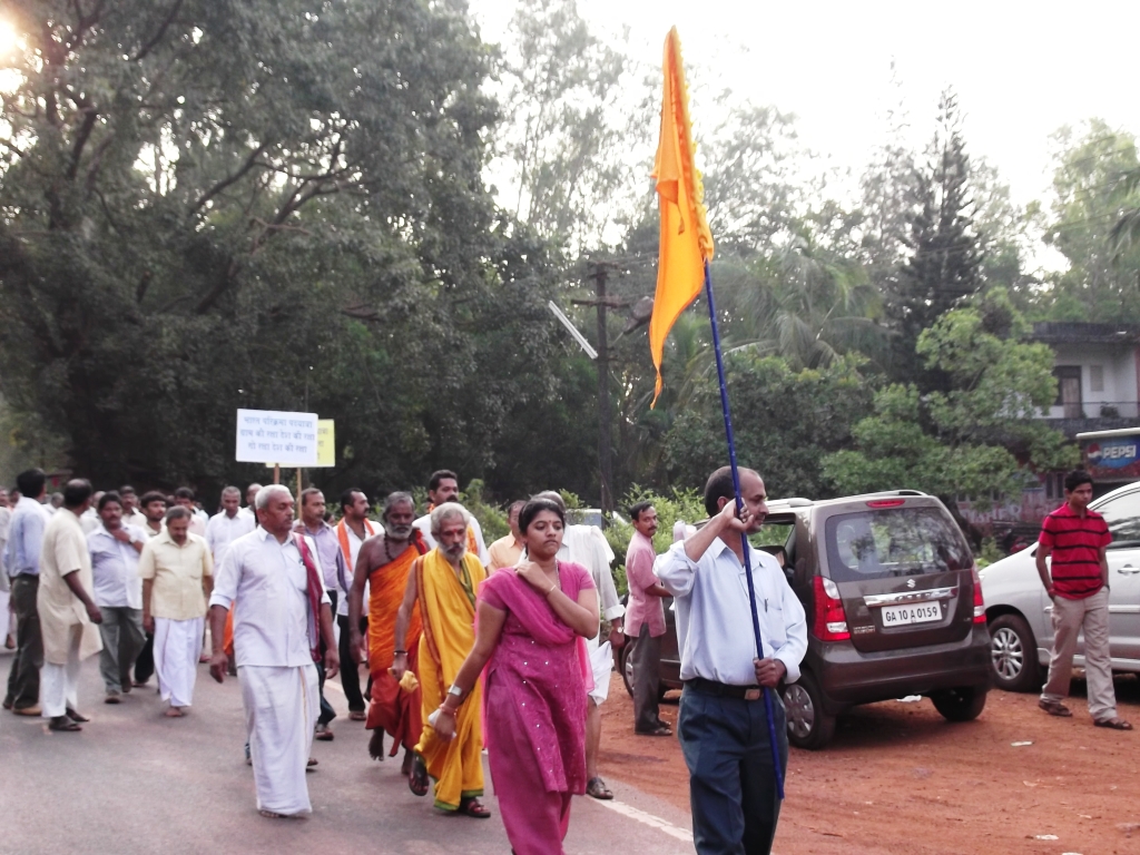 Goa welcomes Bharat Parikrama Yatra, RSS veteran Kedilaya enters Konkan Villages on Day-112
